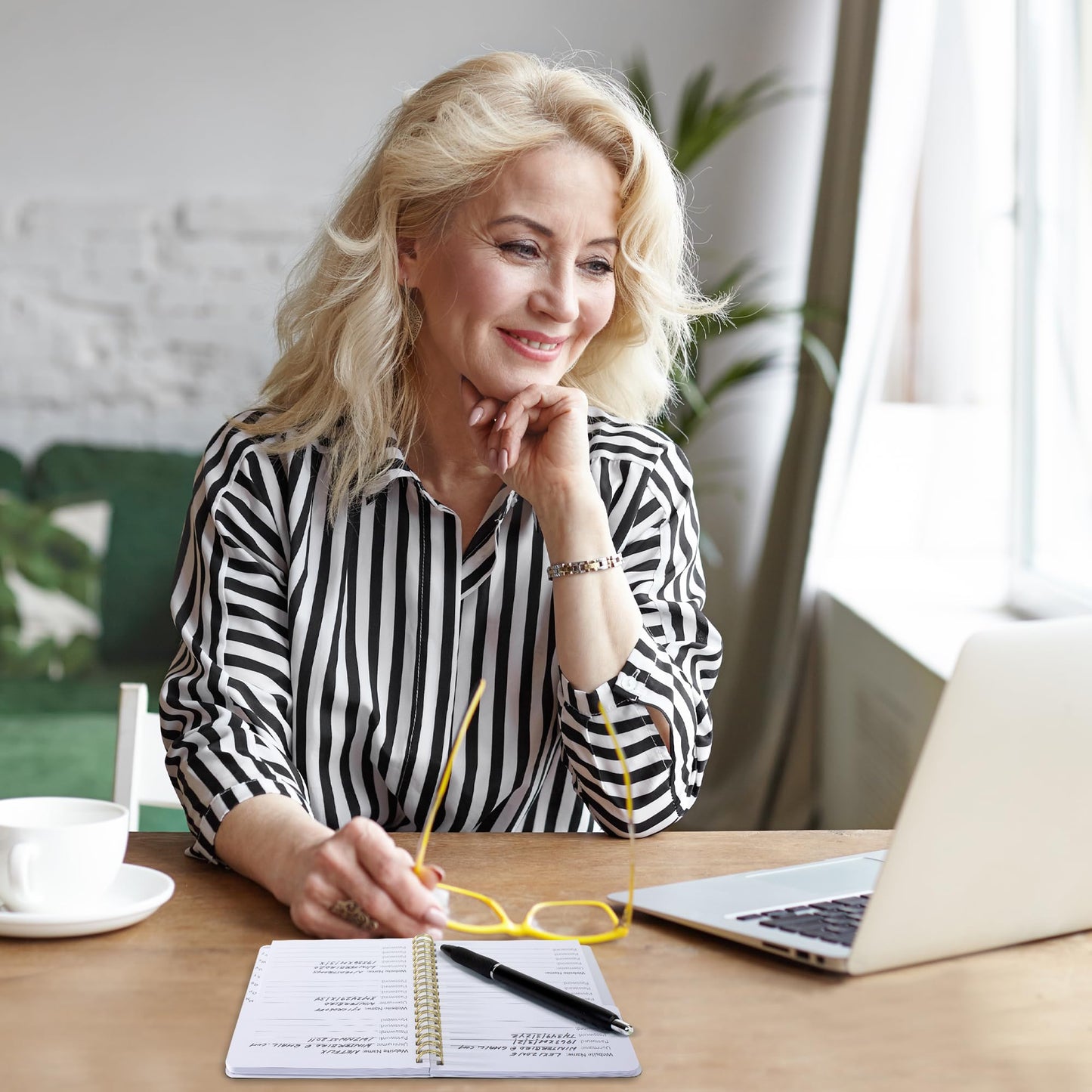 Beautiful Password Book with Alphabetical Tabs - Perfect Pocket Size Password Keeper for Seniors