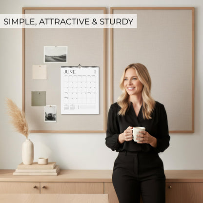 Beautiful 2026-2027 Wall Calendar - Runs from June 2026 until December 2027 - Large 14.5" x 11.5" Office Wall Calendar for Easy Organizing