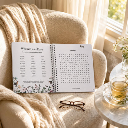 Large Print Word Search Book for Adults - 70 Relaxing & Easy to Read Puzzles for Seniors with Positive Healing Themes - The Perfect Stress-Relieving Brain Game Gift for Mom & Dad