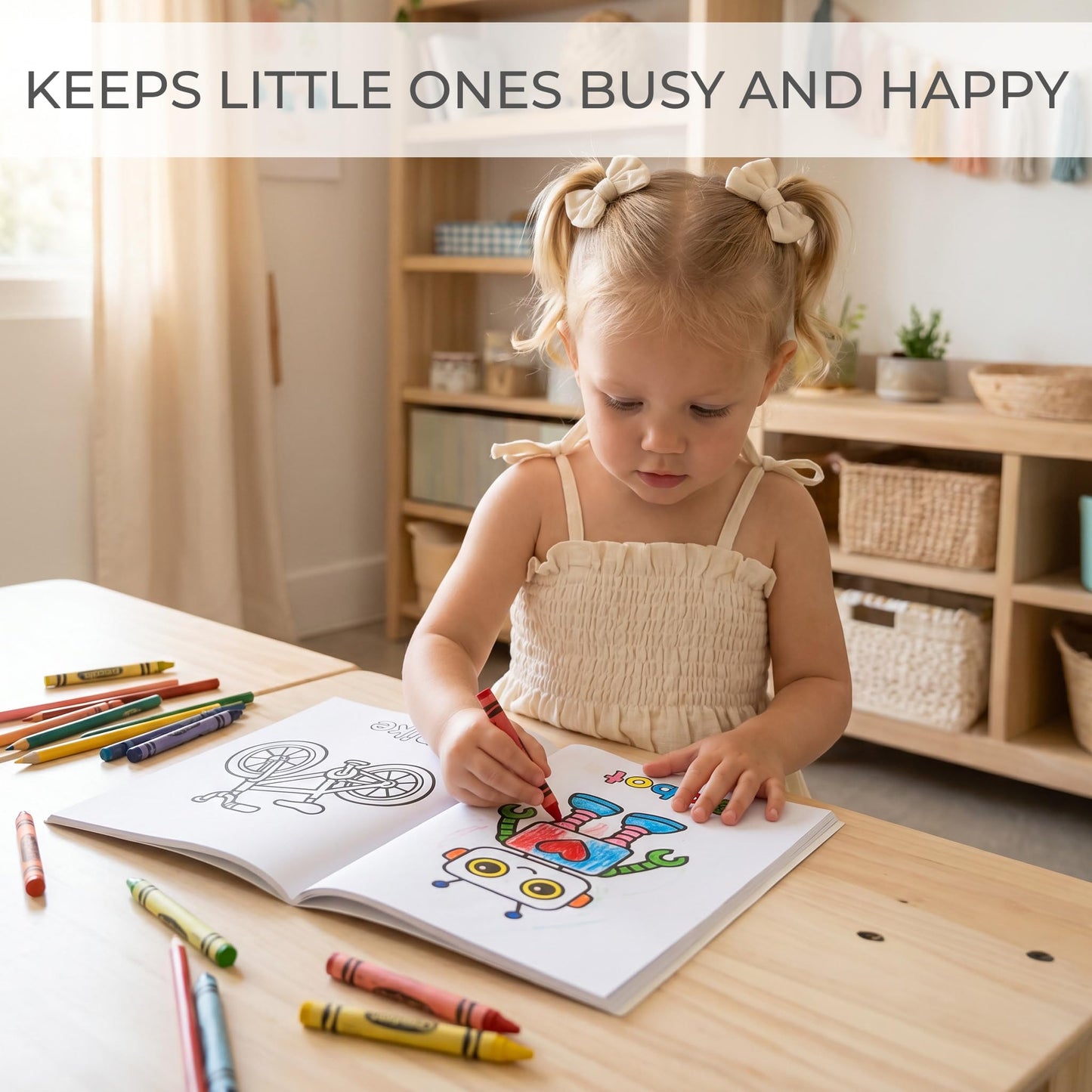ZICOTO Fun Coloring Book for Toddlers - Set of 2 Cute My First Toddler Coloring Books with Big Simple Designs - Easy Learning Activity Book for Kids, Boys and Girls to Keep Little Ones Engaged