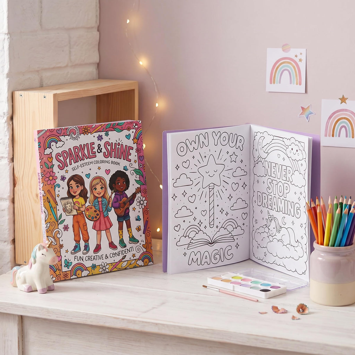 Beautiful Coloring Books for Teens Set of 2 - Perfect to Boost Confidence