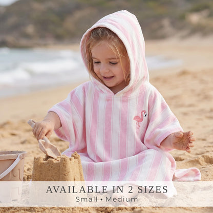 ZICOTO Stylish Hooded Beach Towel for Kids - Extra Soft and Fast Drying Poncho for Toddlers 0-3 Years is Made of Premium Cotton - Perfect Baby Cover Up for Beach Days or Pool and Bath Time Adventures