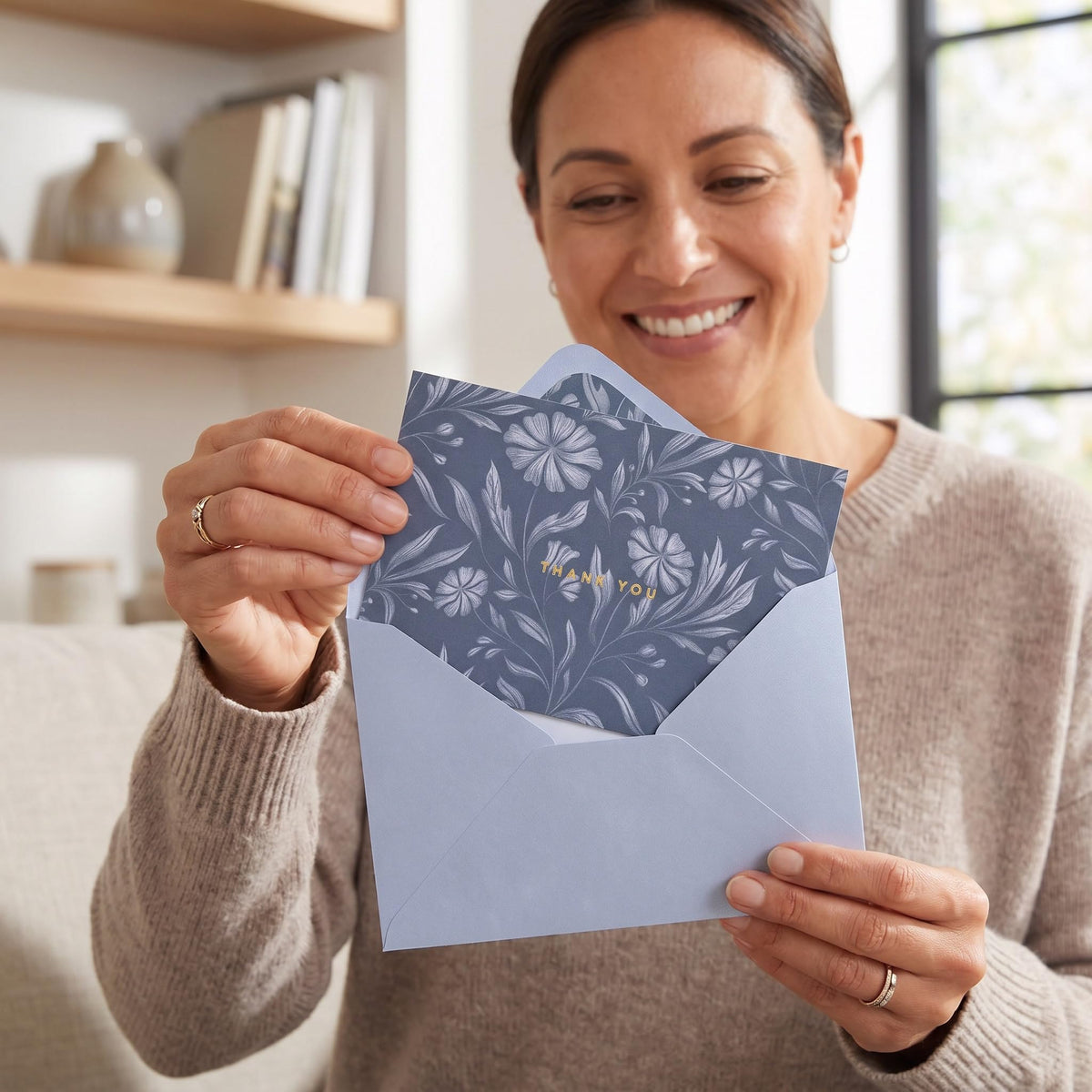ZICOTO Beautiful Thank You Cards Set of 30 with Envelopes and Stickers