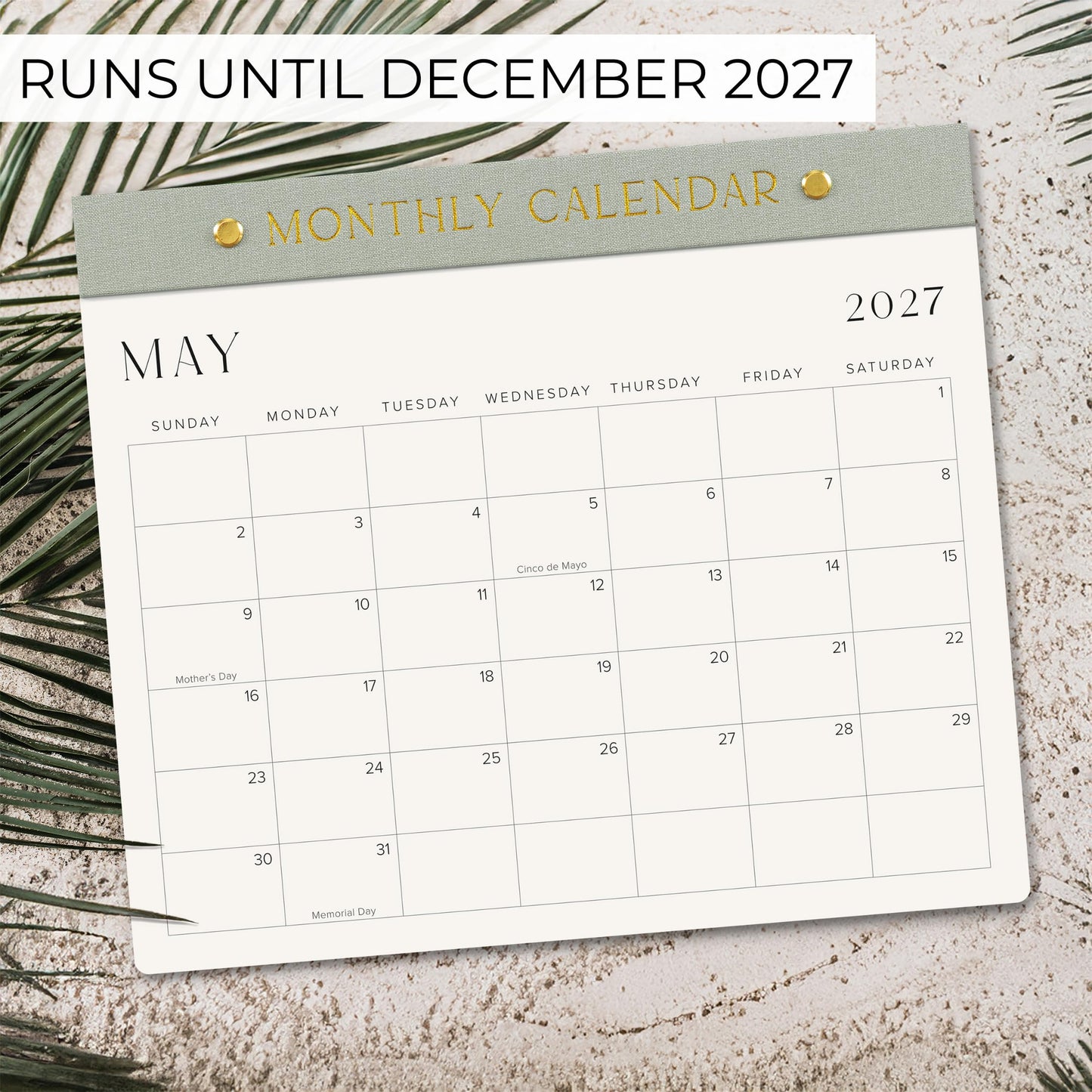 Beautiful 2026-2027 Magnetic Fridge Calendar - Runs From June 2026 Until December 2027 - The Perfect Monthly Refrigerator Calendar for Easy Organizing