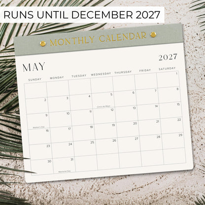 Beautiful 2026-2027 Magnetic Fridge Calendar - Runs From June 2026 Until December 2027 - The Perfect Monthly Refrigerator Calendar for Easy Organizing