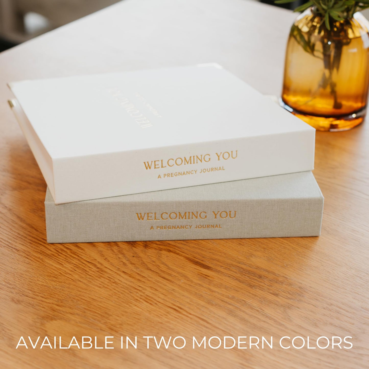 Beautiful Linen Pregnancy Journal and Detailed Memory Book with Stickers and Keepsake Pocket - Lovely Must Have Gift for Expecting First Time Moms - The Perfect Planner to Track Pregnancy Milestones