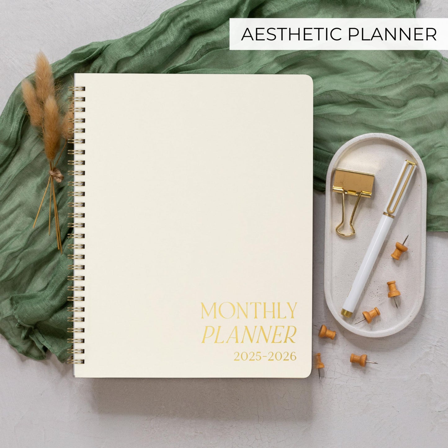 Beautiful 2026-2027 Monthly Planner and Calendar Book - To Do List Notebook That Easily Organizes Your Tasks to Boost Productivity - Runs From January 2026 Until December 2027