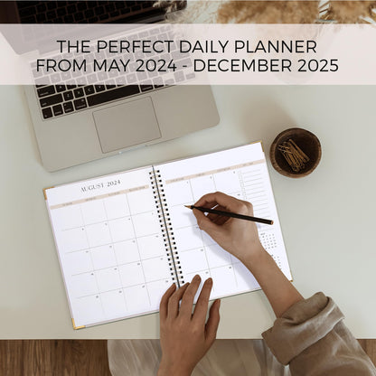 Beautiful 2025 Monthly Planner and Calendar Book - To Do List Notebook That Easily Organizes Your Tasks to Boost Productivity - Runs Until December 2025