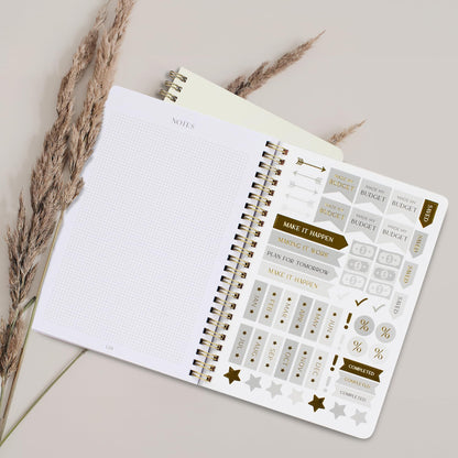 Easy to Use Monthly Budget Planner - 12 Month Financial Organizer with Expense Tracker Notebook - Monthly Money Budgeting Book That Manages Your Finances Effectively