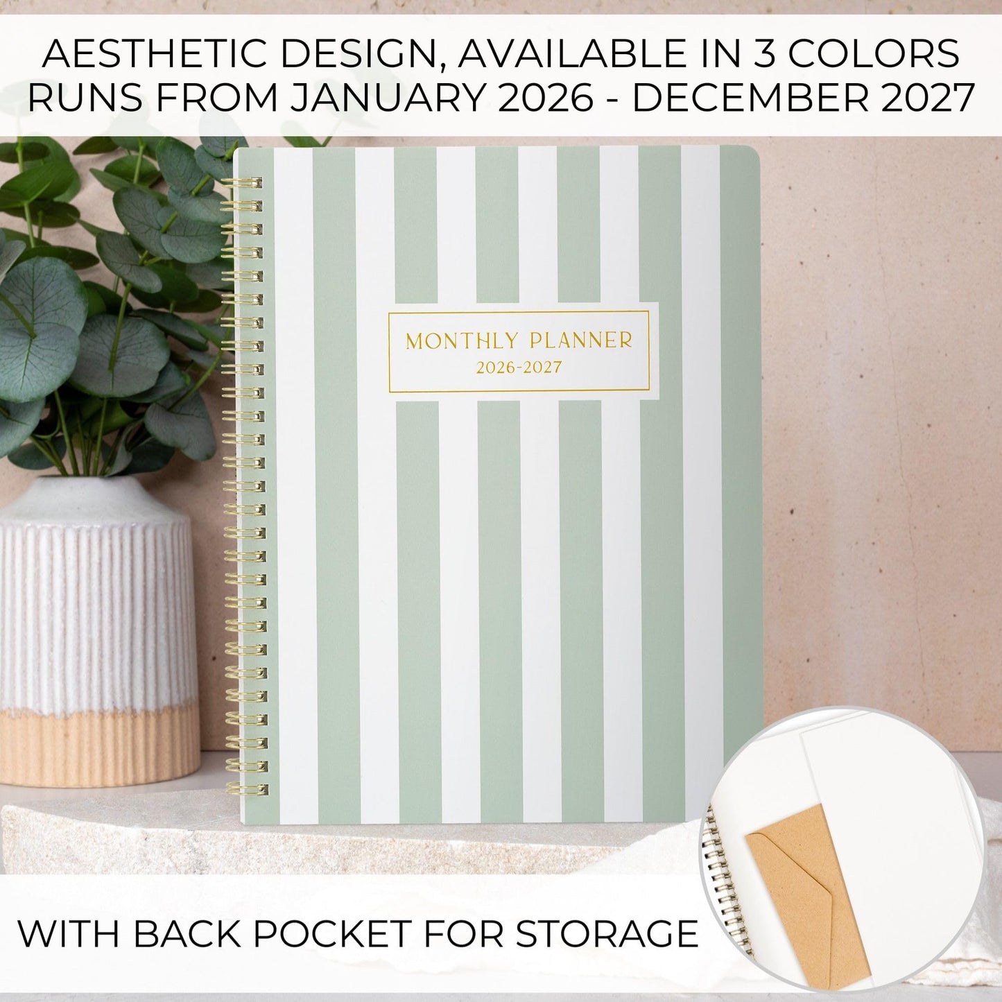 Beautiful 2026-2027 Monthly Planner - To Do List Notebook That Easily Organizes Your Tasks to Boost Productivity - Runs From January 2026 Until December 2027