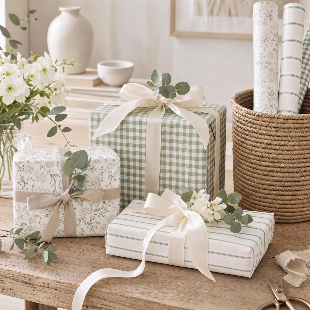 ZICOTO Beautiful Gift Wrapping Paper Rolls for All Occasions - Set of 3