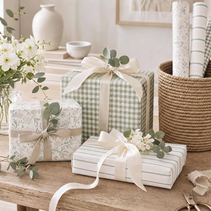 ZICOTO Beautiful Gift Wrapping Paper Rolls for All Occasions - Set of 3