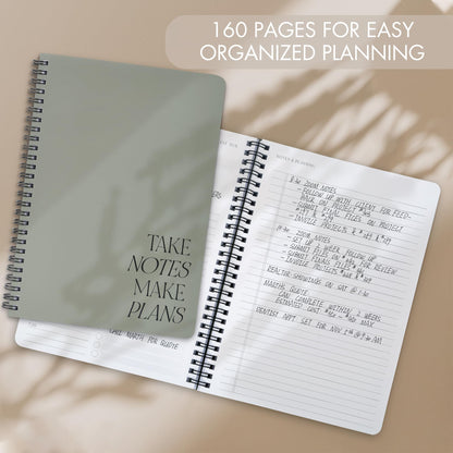 Beautiful Daily Planner And Notebook With Hourly Schedule - Aesthetic Spiral To do List Notepad to Easily Organize Your Work Tasks And Appointments - The Perfect Office Supplies For Women