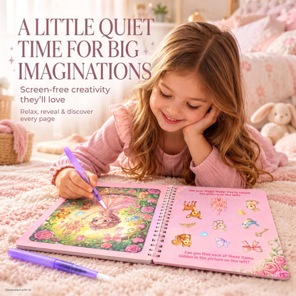 Fun Watercolor Books for Kids and Toddlers - Set of 4 Coloring Books