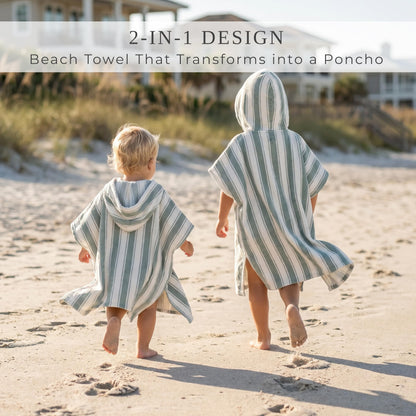 ZICOTO Stylish Hooded Beach Towel for Kids - Extra Soft and Fast Drying Poncho for Toddlers 0-3 Years is Made of Premium Cotton - Perfect Baby Cover Up for Beach Days or Pool and Bath Time Adventures
