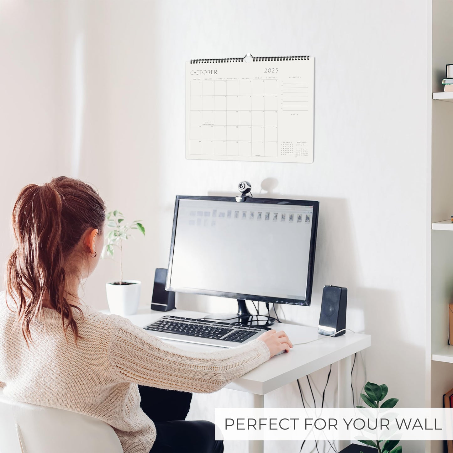 Beautiful 2025-2026 Wall Calendar - Runs from June 2025 until December 2026 - 14.5"x11.5" Office Wall Calendar for Easy Organizing