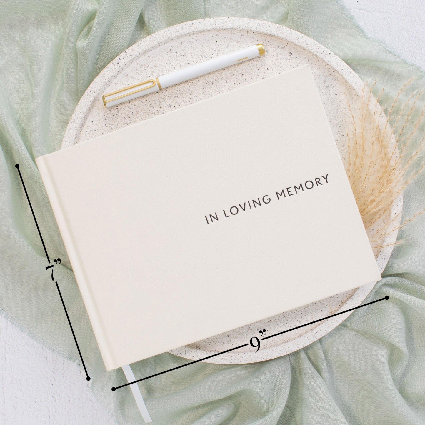 ZICOTO Beautiful Funeral Guestbook to Sign in - The Perfect Funeral Guest Book for Memorial Service