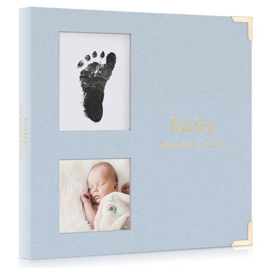 Keepsake Baby Memory Book for Boys and Girls - Timeless First 5 Year Baby Book With Photoslots - Cute Journal Scrapbook or Photo Album - Record a Milestone for Every Event from Birth to Age 5
