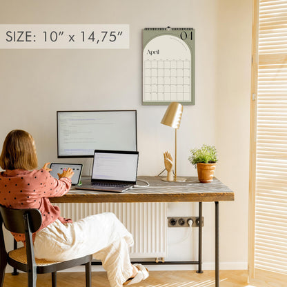 Aesthetic 2025 Wall Calendar - Runs from June 2024 Until December 2025 - The Perfect 2024-2025 Wall Hanging Calendar Planner for Easy Organizing