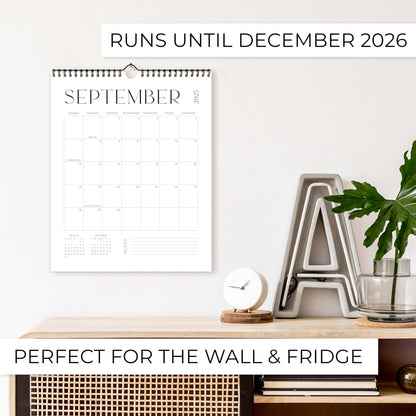 Beautiful 2025-2026 Wall Calendar - Runs from June 2025 until December 2026 - Large 14.5"x11.5" Office Wall Calendar for Easy Organizing