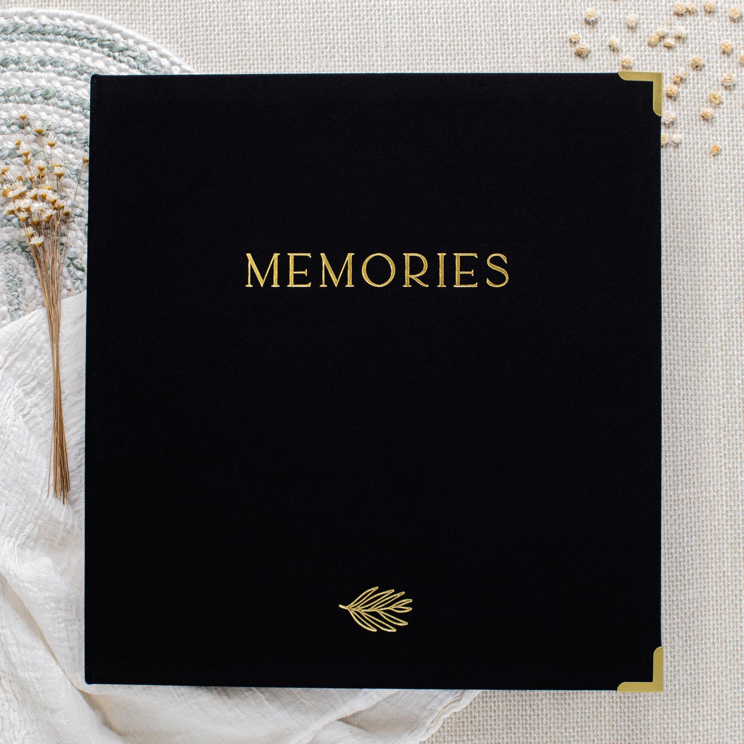 Beautiful Linen Photo Album For 4x6 Photos - Safely Holds Up To 500 Pictures of Unique Memories - The Perfect Large Photo Book To Store All Pictures of Treasured Family, Baby or Wedding Moments