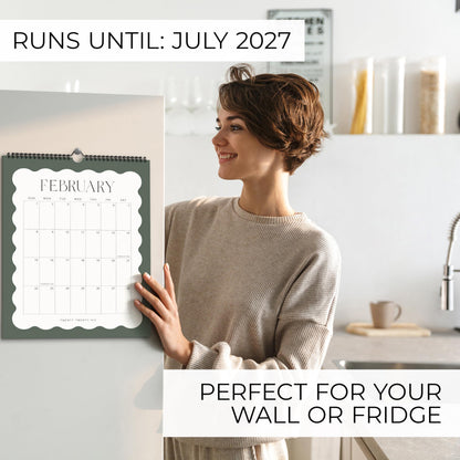 Aesthetic 2026 Wall Calendar - Runs from January 2026 Until July 2027 - The Perfect Large Modern Calendar Planner for Easy Organizing
