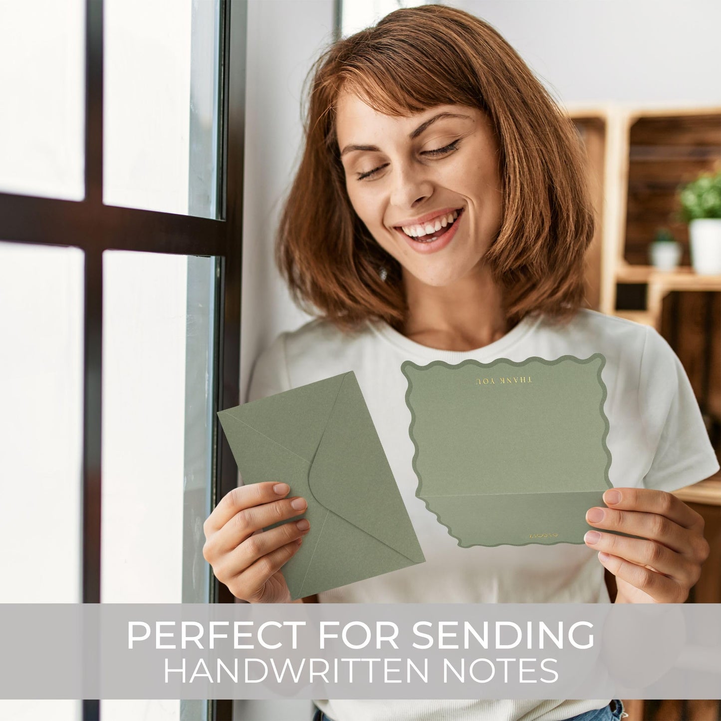 Beautiful Thank You Cards Set of 30 With Envelopes and Stickers - Elegant Blank Cards For Personalized Notes - Perfect Bulk Stationary Set For All Occasions incl. Weddings, Business & Baby Showers
