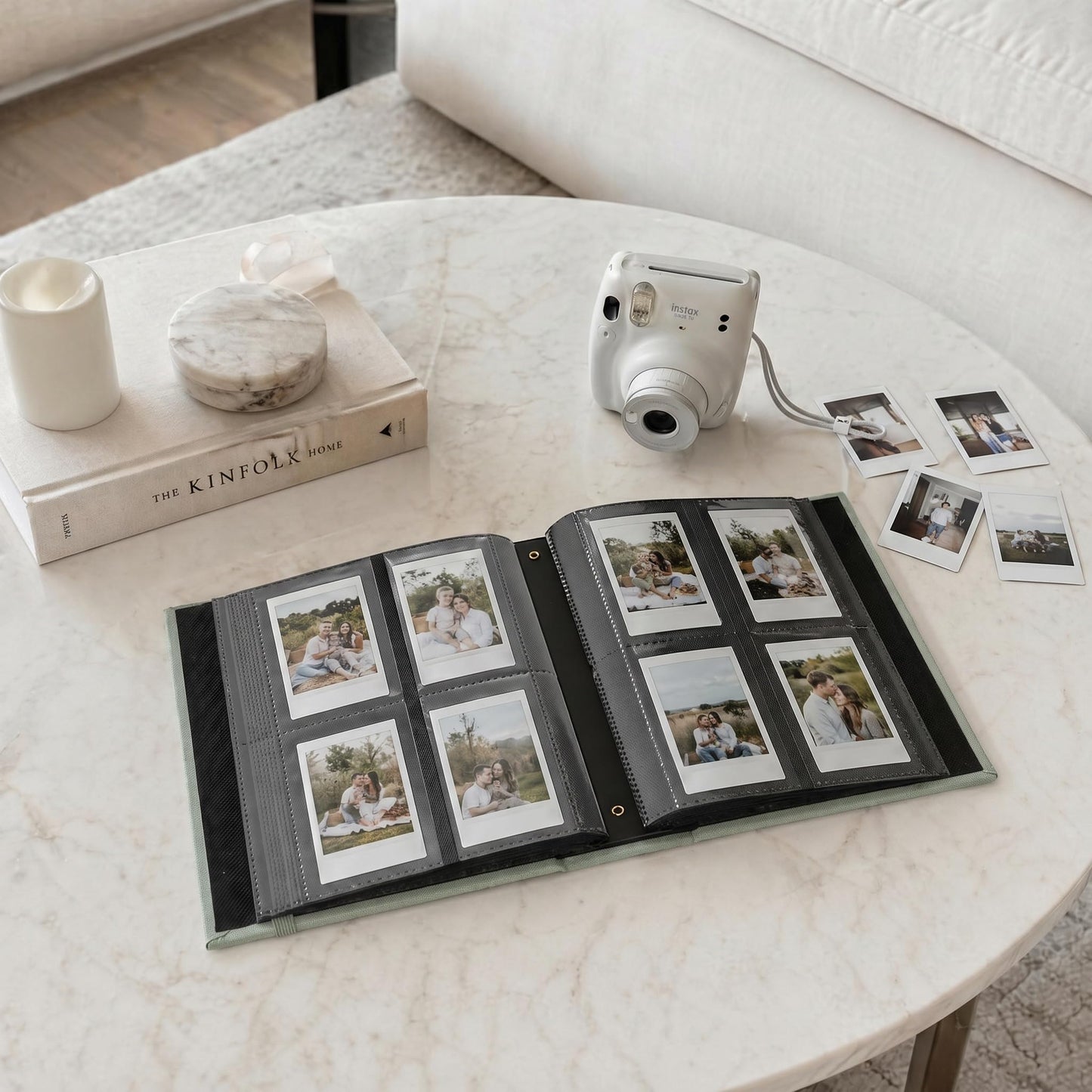 Beautiful Photo Album for 2x3 in Polaroid Photos - Safely Holds Your 240 Pictures Of Unique Memories - The Perfect Instax Mini Compatible Photo Book To Store Pictures Or Trading Collection Cards