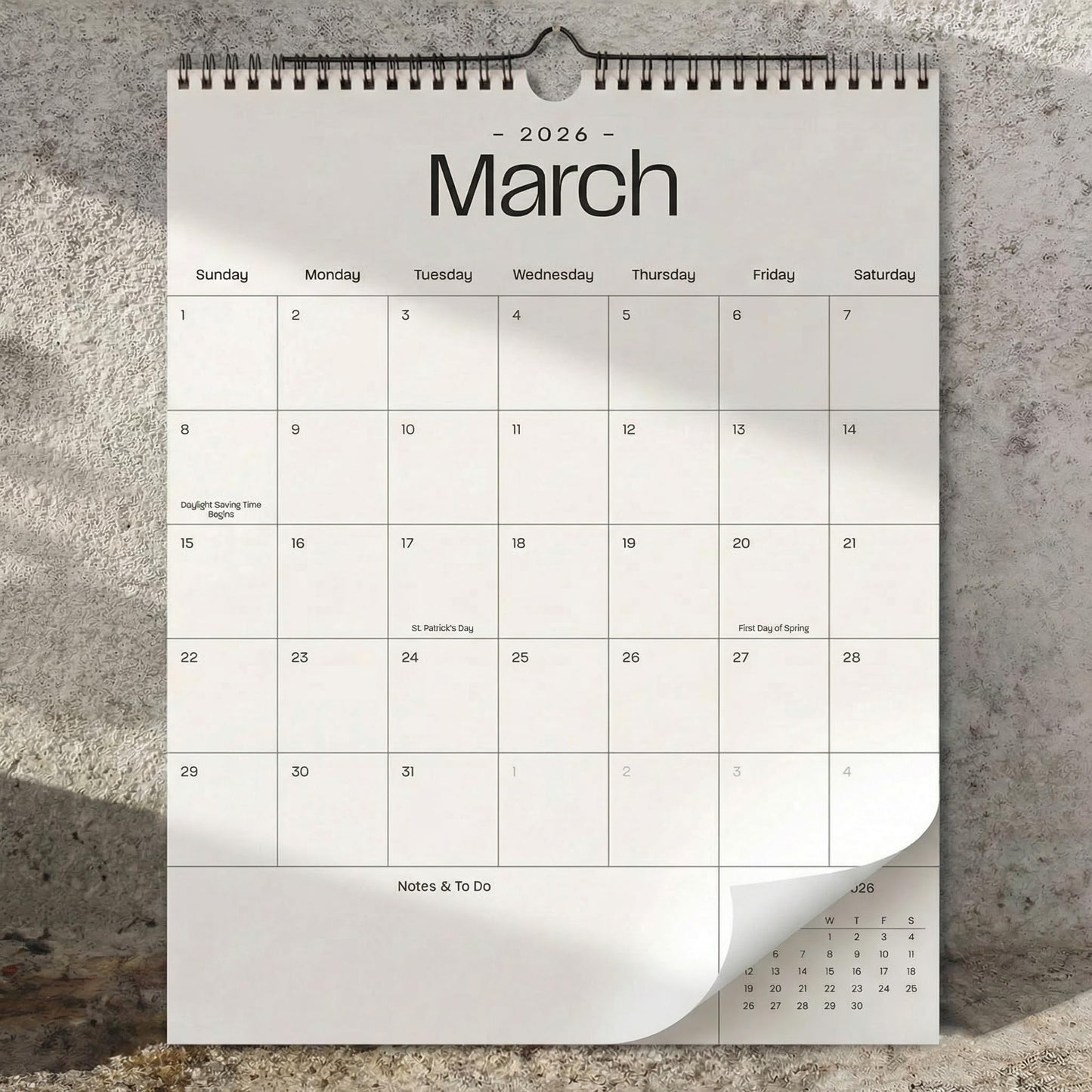 Beautiful 2026 Wall Calendar - Runs from January 2026 until July 2027 - Large 14.5" x 11.5" Office Wall Calendar for Easy Organizing