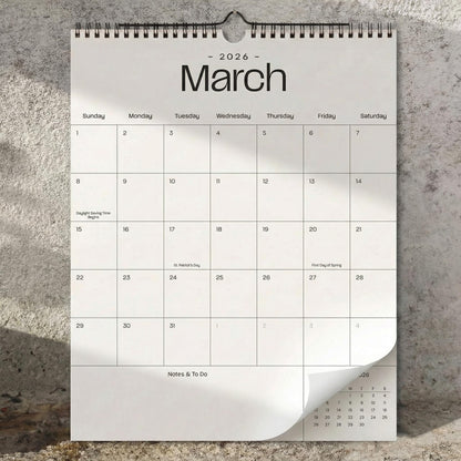 Beautiful 2026 Wall Calendar - Runs from January 2026 until July 2027 - Large 14.5" x 11.5" Office Wall Calendar for Easy Organizing