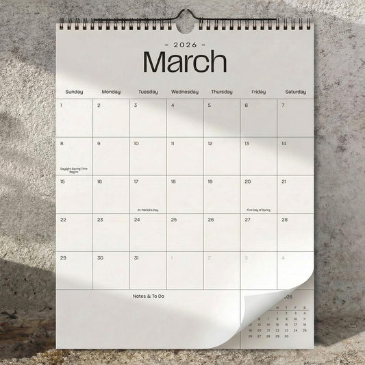 Beautiful 2026 Wall Calendar - Runs from January 2026 until July 2027 - Large 14.5" x 11.5" Office Wall Calendar for Easy Organizing