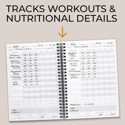 The Ultimate Fitness Journal for Tracking and Crushing Your Gym Goals - Detailed Workout Planner & Log Book For Men and Women - Great Gym Accessories With Calendar, Nutrition & Progress Tracker