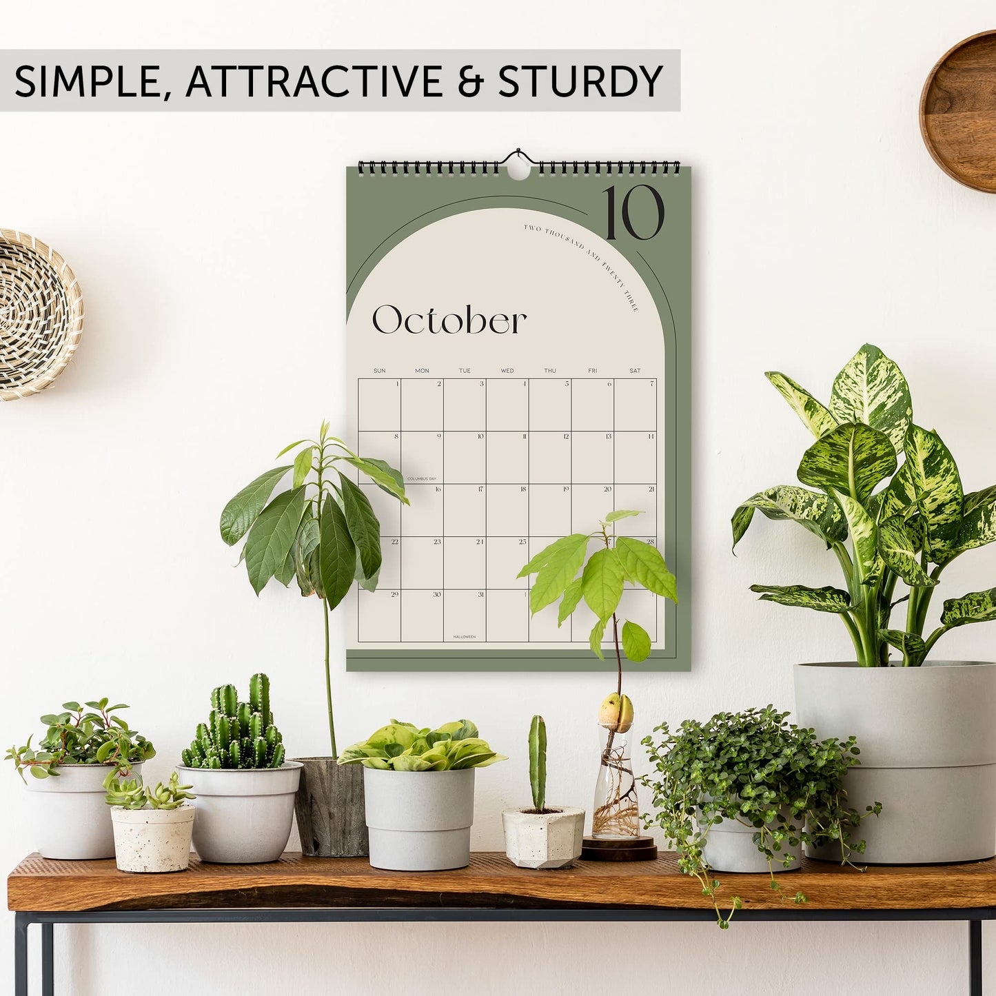 Aesthetic Minimalistic 2024 Wall Calendar - Runs from June 2023 Until December 2024 - The Perfect Monthly 2023-24 Calendar Planner for Easy Organizing