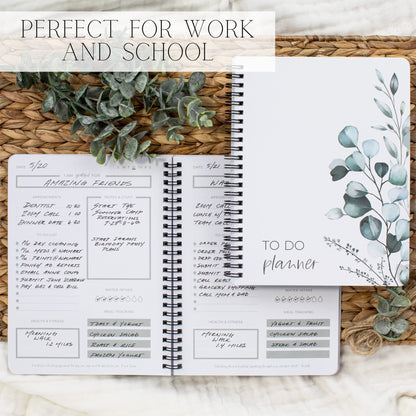Simplified To Do List Planner Notebook - Easily Organize Your Daily Tasks And Boost Productivity - The Perfect Minimalistic Daily Journal And Undated Office Supplies Checklist For Women