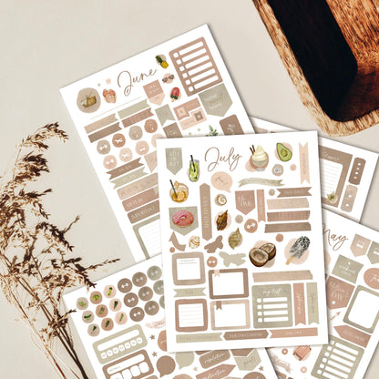 Aesthetic Planner Stickers for Fun Planning - 1220+ Monthly Boho Designs for Your Calendar or Scrapbook - The Perfect Sticker Accessories to Enhance Your Daily Bullet Journaling