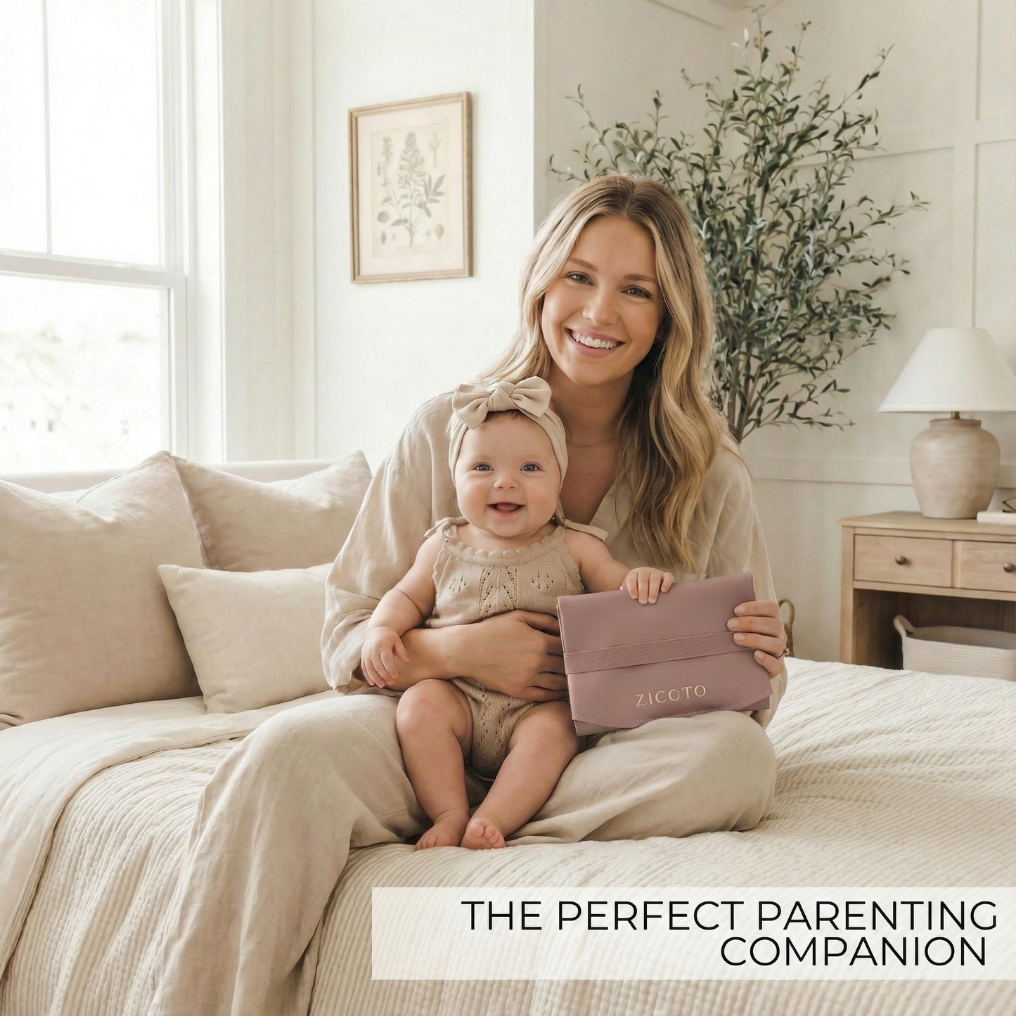 Beautiful Portable Baby Changing Pad - Wipeable and Easy to Clean Diaper Changing Mat - The Perfect Waterproof Vegan Leather Pad for Traveling