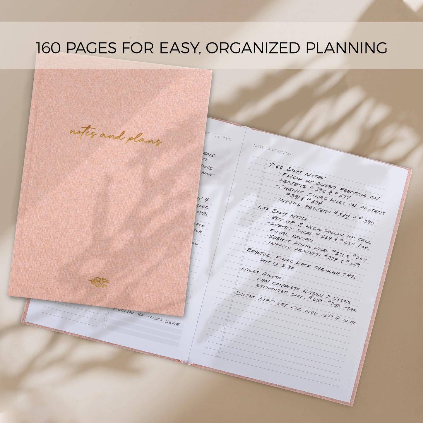 Aesthetic Daily Planner And Notebook With Hourly Schedule - Modern Hardcover To do List Notepad to Easily Organize Your Work Tasks And Appointments - The Perfect Book for School & Office Supplies