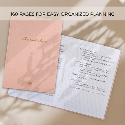 Aesthetic Daily Planner And Notebook With Hourly Schedule - Modern Hardcover To do List Notepad to Easily Organize Your Work Tasks And Appointments - The Perfect Book for School & Office Supplies