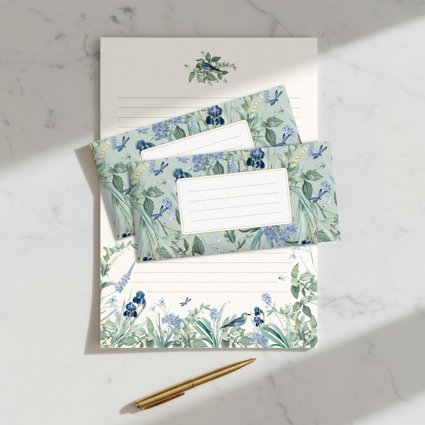 Beautiful Stationery Set with Envelopes - Premium-Quality, No-Bleed Letter Writing Paper with Elegant Floral Designs - Cute Stationary Kit for Women and Thoughtful Gift for Loved Ones