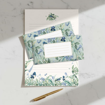 Beautiful Stationery Set with Envelopes - Premium-Quality, No-Bleed Letter Writing Paper with Elegant Floral Designs - Cute Stationary Kit for Women and Thoughtful Gift for Loved Ones