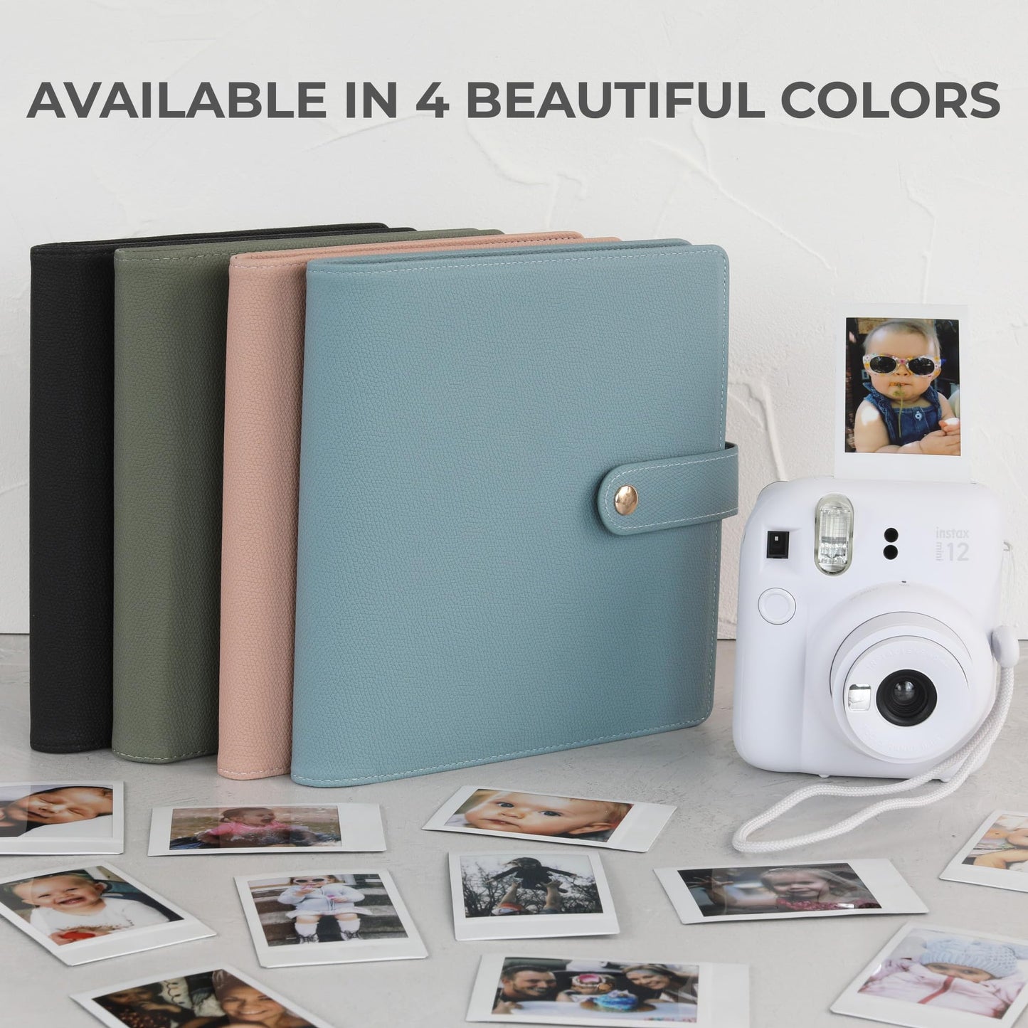 Beautiful Photo Album for 2x3 in Polaroid Photos - Safely Holds Your 300+ Pictures Of Unique Memories - The Perfect Instax Mini Compatible Photo Book To Store Pictures Or Trading Collection Cards