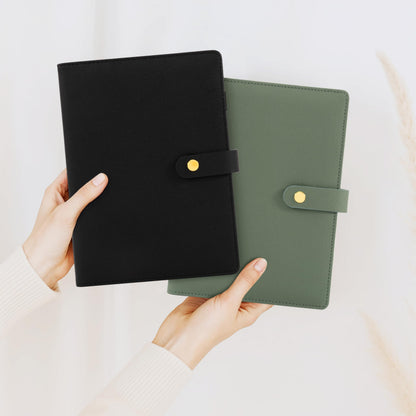 Aesthetic 6 Ring A5 Binder - Sturdy Photocard SBinder Great As Small Refillable Notebook - The Cute Planner with Pocket Easily Organizes Your Paperwork for School, Office or Work