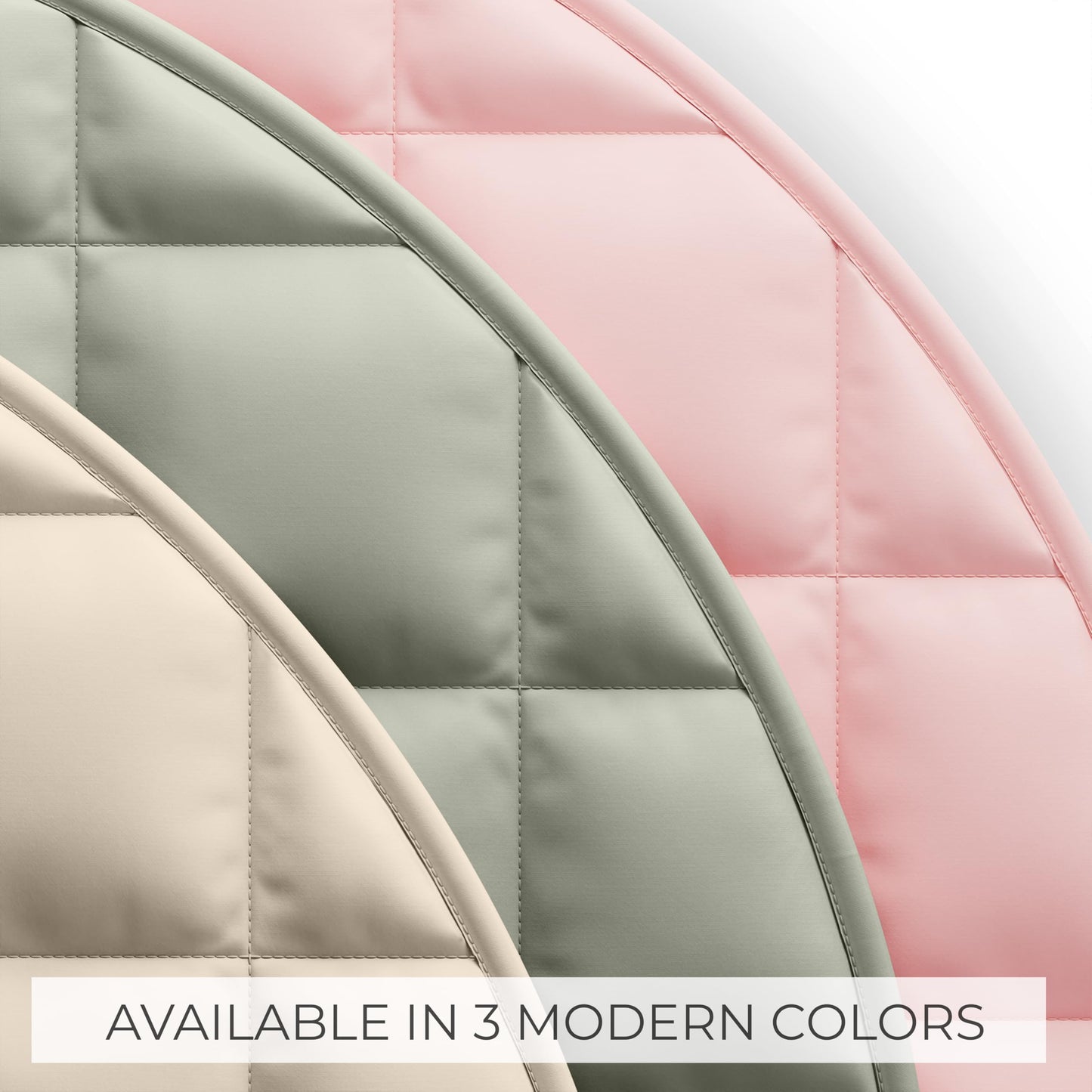 Beautiful Baby Play Gym and Tummy Time Mat - Soft Cotton Mat with 6 Cute Toys Creates The Perfect Activity Area for Your Girl/Boy - Stylish Infant Floor Playmat Fits Nicely with Any Playroom Decor