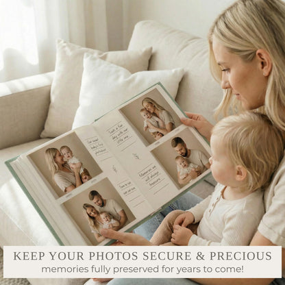 Beautiful Photo Album for 4x6 Pictures - Perfect Picture Book for Wedding, Baby Shower and more - 200 Photo Slots Albums to Collect Your Memories