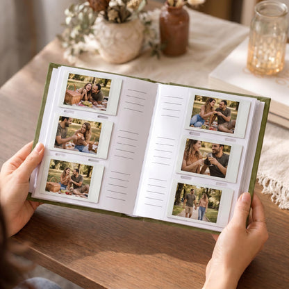 Beautiful Photo Album for 2x3 in Polaroid Photos - Safely Holds Your 180 Pictures Of Unique Memories - The Perfect Photo Book To Store Pictures