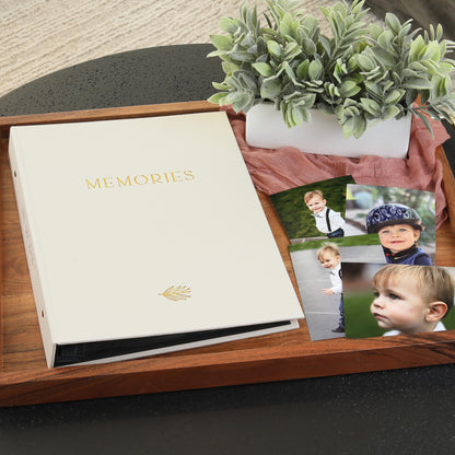 Beautiful Linen Photo Album For 4x6 Photos - Safely Holds Up To 256 Pictures of Unique Memories - The Perfect Large Photo Book To Store All Pictures of Treasured Family, Baby or Wedding Moments