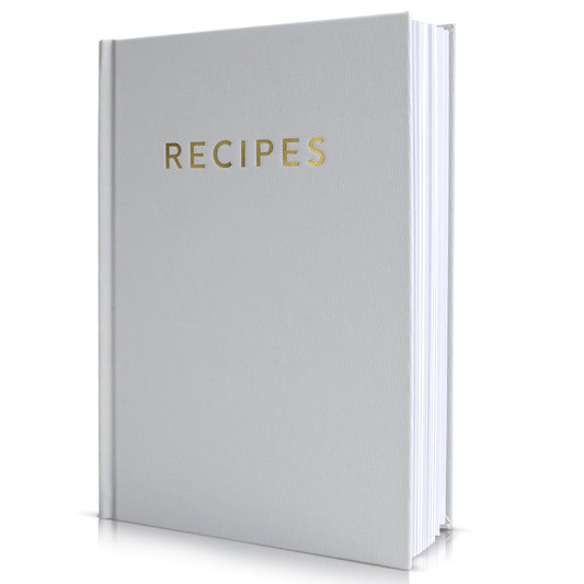 ZICOTO Aesthetic Blank Recipe Book with Waterproof Cover - The Perfect Recipe Notebook To Write In Your Own Recipes - Beautiful Blank Cookbook to Organize Your Recipes