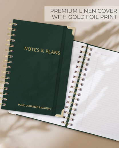 Aesthetic Daily Planner And Notebook With Hourly Schedule - Aesthetic Spiral To do List Notepad For Work/Home to Organize Tasks And Appointments - Stylish School/Office Supplies Book For Women