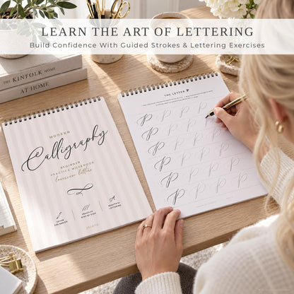 Beautiful Cursive Handwriting Workbook for Adults - Set of 2 Practice Books