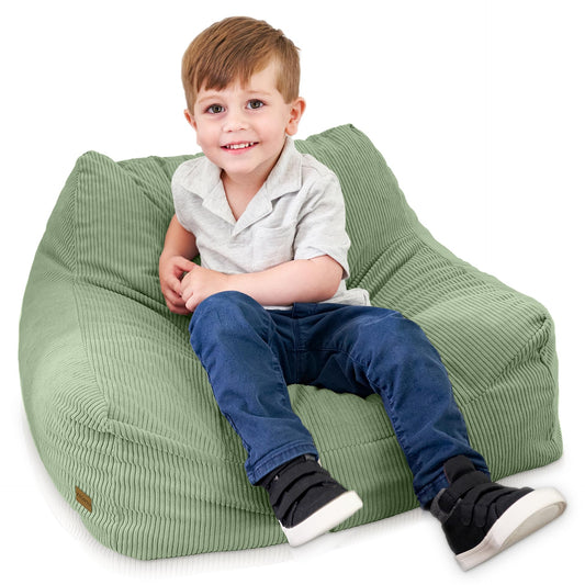 ZICOTO Soft Memory Foam Bean Bag Chair for Toddlers - Trendy Kids Chair and Lounger for Nursery, Playroom, or Living Room